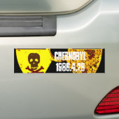 Tsjernobyl gedenkteken tegen kernenergie bumpersticker (Op auto)