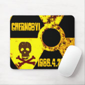 Tsjernobyl gedenkteken tegen kernenergie muismat (Met muis)