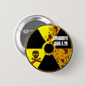 Tsjernobyl gedenkteken tegen kernenergie ronde button 5,7 cm (Voorkant /achterkant)