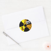 Tsjernobyl gedenkteken tegen kernenergie ronde sticker (Envelop)