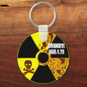 Tsjernobyl gedenkteken tegen kernenergie sleutelhanger (Voorkant)