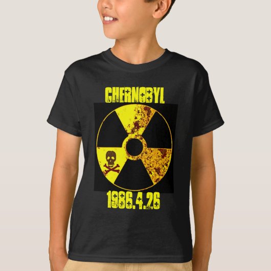 Tsjernobyl gedenkteken tegen kernenergie t-shirt (Voorkant)
