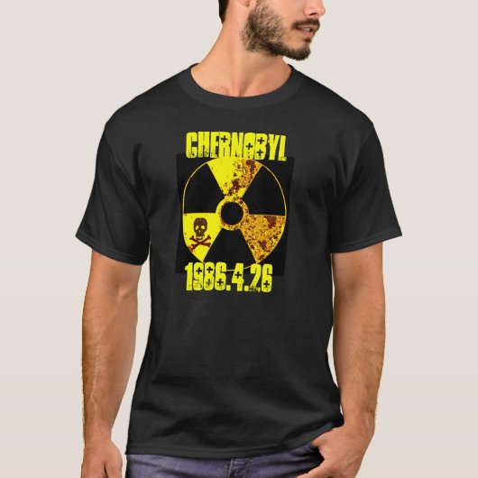 Tsjernobyl gedenkteken tegen kernenergie t-shirt (Voorkant)