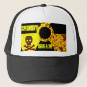 Tsjernobyl gedenkteken tegen kernenergie trucker pet (Voorkant)