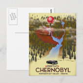 Tsjernobyl, Pripyat, Oekraïne Reisposter Briefkaart (Voorkant / Achterkant)