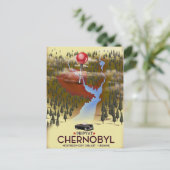 Tsjernobyl, Pripyat, oekraïne Travel poster Briefkaart (Staand voorkant)