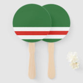 Tsjetsjeense Republiek Ichkeria-vlag Reeks ventila Handwaaier (Voorkant en achterkant)