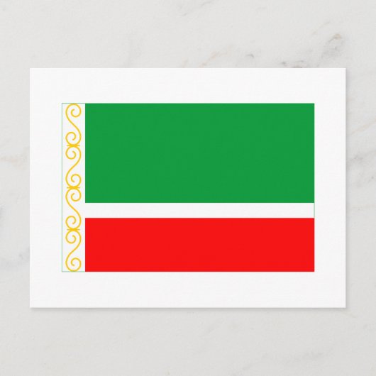 Tsjetsjeense vlag briefkaart (Voorkant)