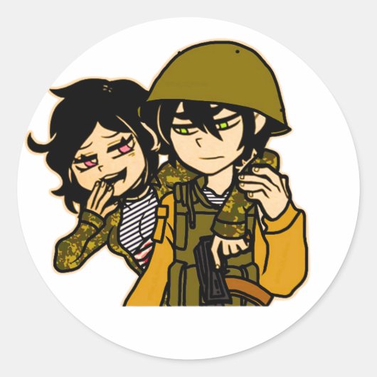 Tsjetsjenië Ronde Sticker (Voorkant)