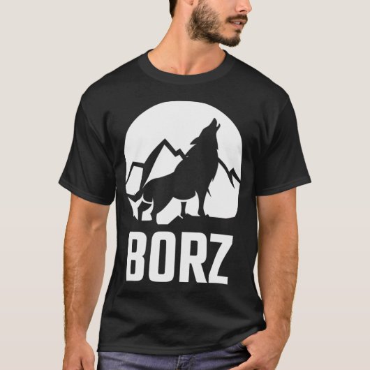 Tsjetsjenië Tsjetsjeense Republiek Borz T-shirt (Voorkant)