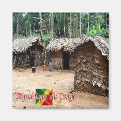 TSJG005 REPUBLIEK CONGO, House Pygmy, Fridge Magneet (Voorkant)