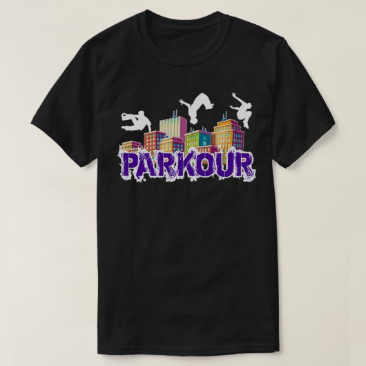 TSKIRT PARKOUR GRATIS RUNNING ACROBATISCHE STUNTEN T-SHIRT (Design voorkant)