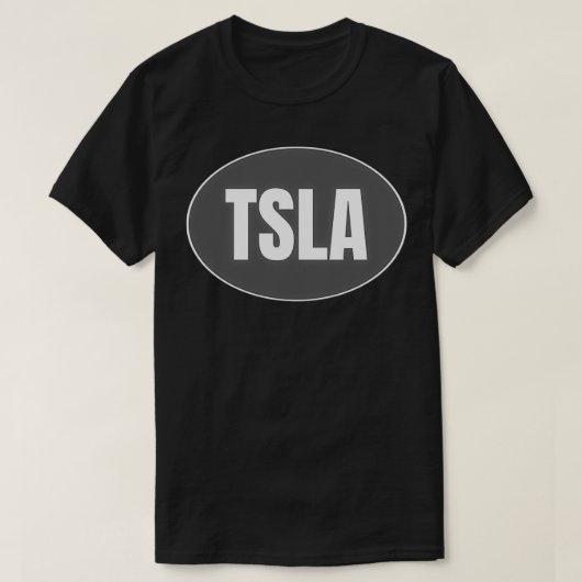 TSLA Ticker T-shirt (Design voorkant)