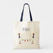 Tsolias (Evzones) met fustanella Athens souvenir Tote Bag (Achterkant)