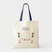 Tsolias (Evzones) met fustanella Athens souvenir Tote Bag (Voorkant)