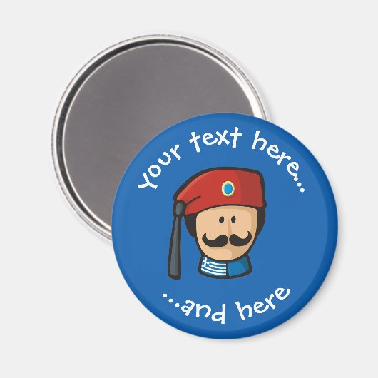 Tsolias Head Magneet (Voorkant / Achterkant)