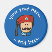 Tsolias Head Magneet (Voorkant)