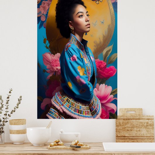 Tsonga princess portret poster (Keuken)