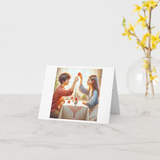 Tsougrisma Paasviering Kaart (Gele Bloem)