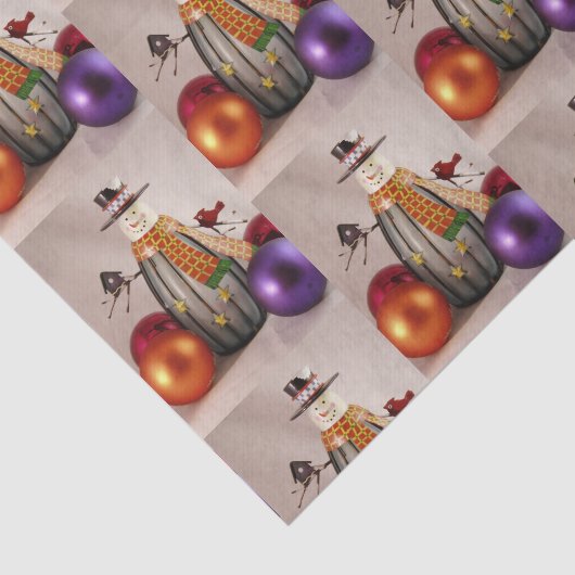 TSP - 099 - Sneeuwman- Tissue Paper Tissuepapier (Detail)