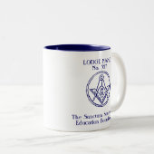 TSS Custom Lodge Coffee Cup Tweekleurige Koffiemok (Voorkant rechts)