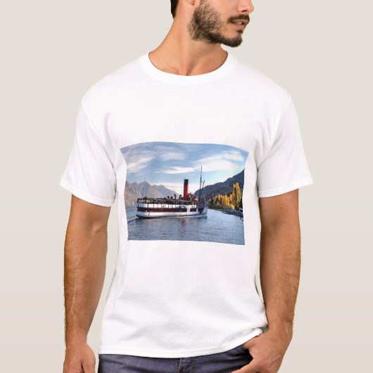 TSS Earnslaw stoomschip 1912 T-shirt (Voorkant)