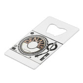 TST/DENNIS BRAND CREDITKAART FLESSENOPENER (Voorkant Gekanteld)