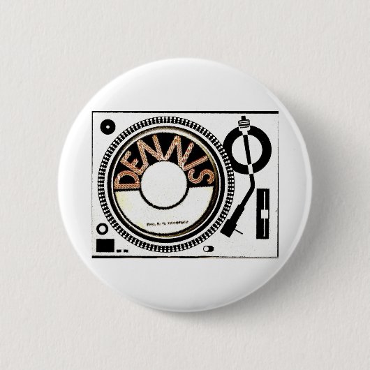 TST/DENNIS BRAND RONDE BUTTON 5,7 CM (Voorkant)