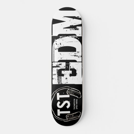 TST EDM / THOMPSON SPIN TWINS Skateboard (Voorkant)