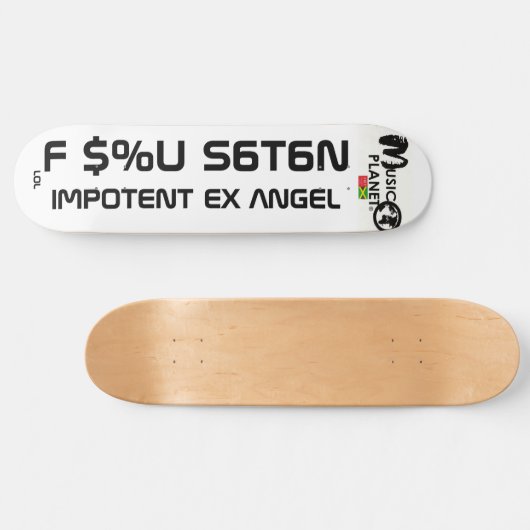 TST F U SATAN Skateboard (Horizontaal)