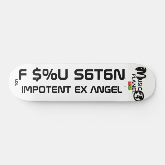 TST F U SATAN Skateboard (Horizontaal)