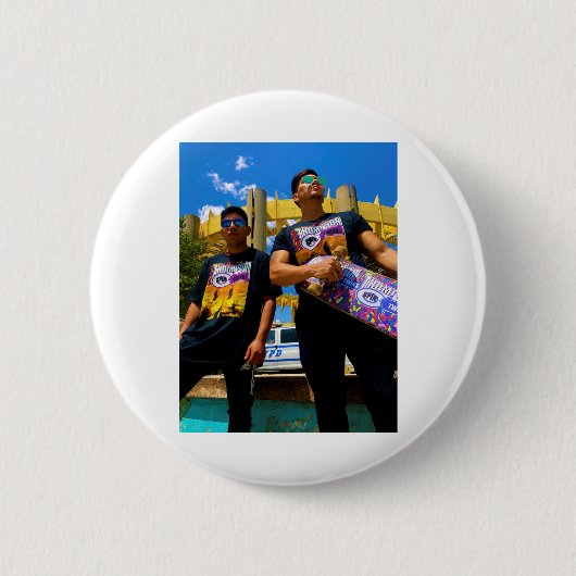 TST SKATEBOARDS MERCH RONDE BUTTON 5,7 CM (Voorkant)