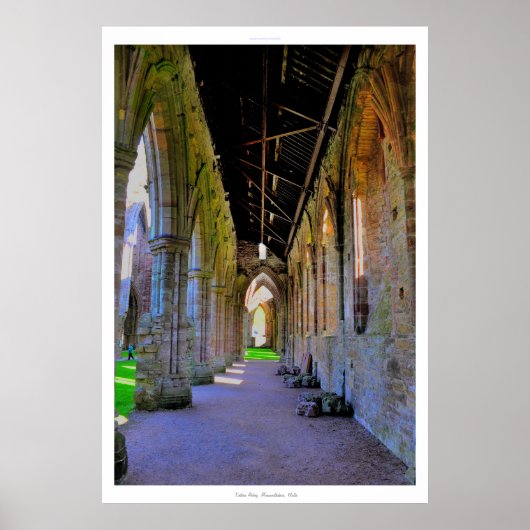 Tstage Abbey Cistercian Monastery Wales Poster (Voorkant)