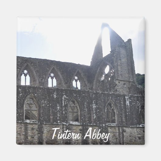 Tstage Abbey, klooster van Cistercian, Wales Magneet (Voorkant)