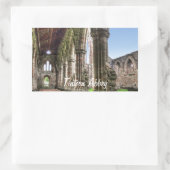 Tstage Abbey, klooster van Cistercian, Wales Rechthoekige Sticker (Tas)