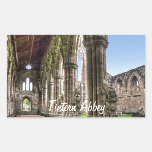 Tstage Abbey, klooster van Cistercian, Wales Rechthoekige Sticker