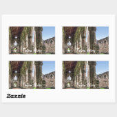 Tstage Abbey, klooster van Cistercian, Wales Rechthoekige Sticker (Vel)