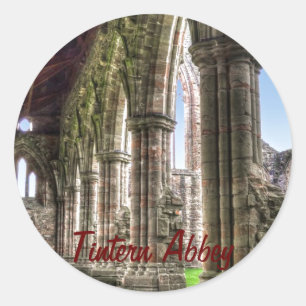 Tstage Abbey, klooster van Cistercian, Wales Ronde Sticker