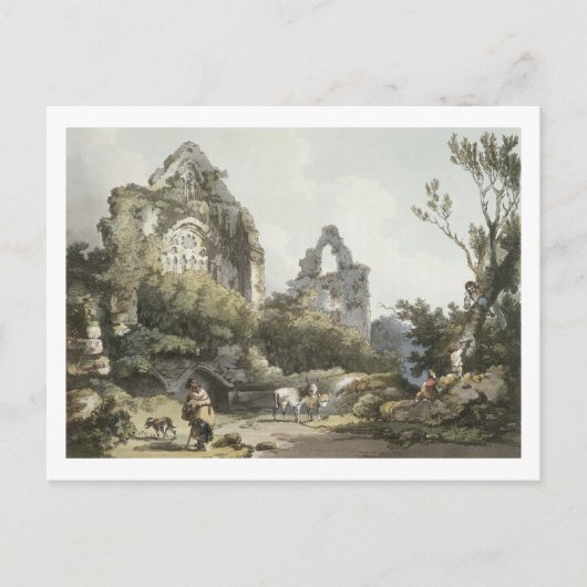 Tstage Abbey uit 'The Romantic and Picturesque' Briefkaart (Voorkant)