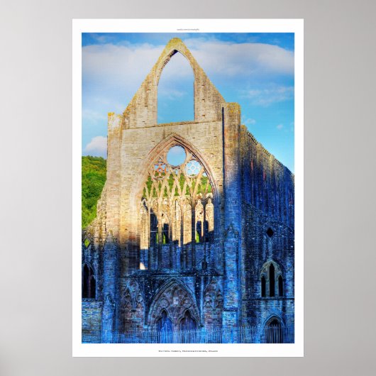 Tstage Abbey VII, Cistercian Monastery Wales Poster (Voorkant)