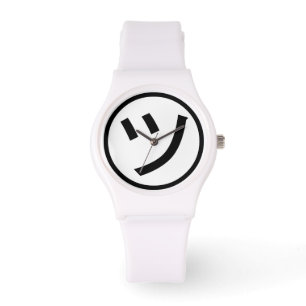 ㋡ Tsu Kana Katakana glimlachend Emoji/Emoticon Horloge