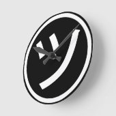 ㋡ Tsu Kana Katakana glimlachend Emoji/Emoticon Ronde Klok (Hoek)