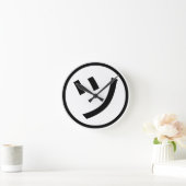 ㋡ Tsu Kana Katakana glimlachend Emoji/Emoticon Ronde Klok (Huis)