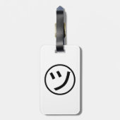 ㋡ Tsu Kana Katakana Smiling Emoji/Emoticon Bagagelabel (Achterkant verticaal)