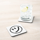 ㋡ Tsu Kana Katakana Smiling Emoji/Emoticon Bier Onderzetter (Rechterzijde)