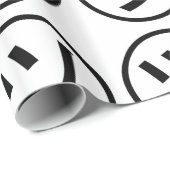 ㋡ Tsu Kana Katakana Smiling Emoji/Emoticon Cadeaupapier (Rol Hoek)