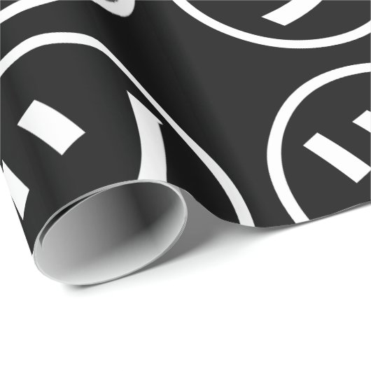 ㋡ Tsu Kana Katakana Smiling Emoji/Emoticon Cadeaupapier (Rol Hoek)