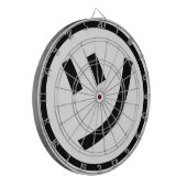 ㋡ Tsu Kana Katakana Smiling Emoji/Emoticon Dartbord (Voorkant Links)