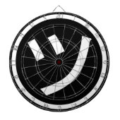 ㋡ Tsu Kana Katakana Smiling Emoji/Emoticon Dartbord (Voorkant)