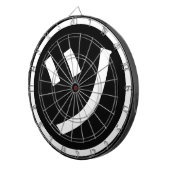 ㋡ Tsu Kana Katakana Smiling Emoji/Emoticon Dartbord (Voorkant Rechts)